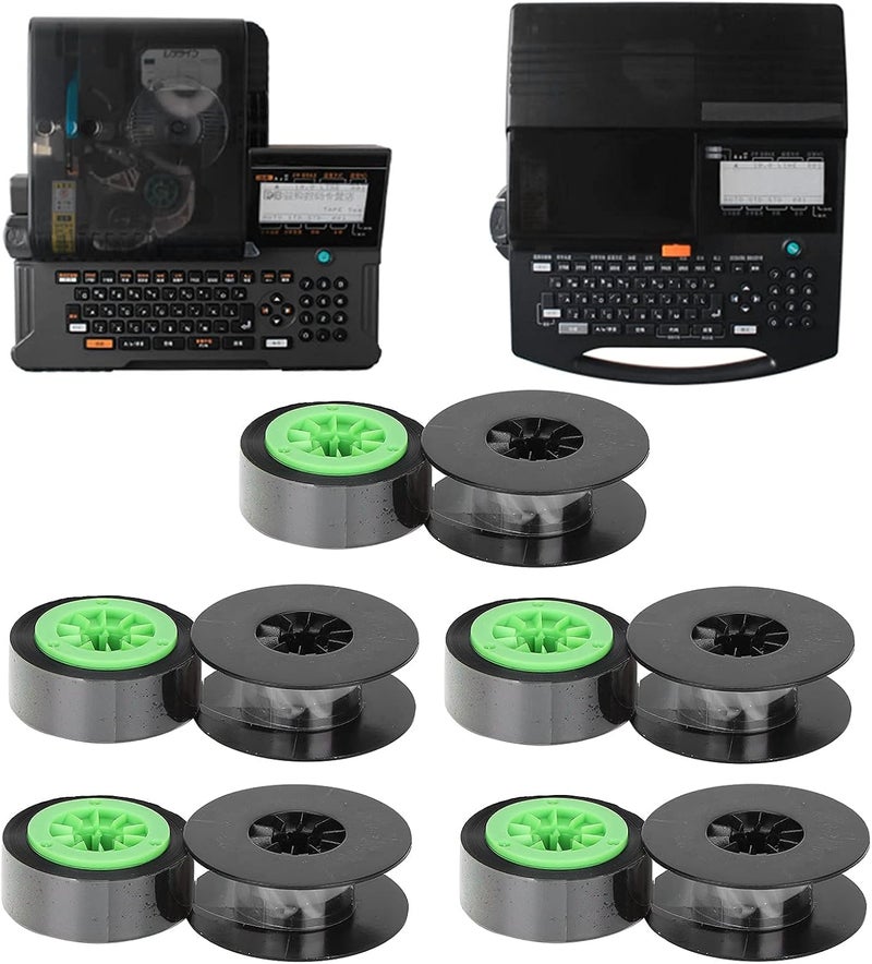 5Pcs Ink Ribbon Black Green for Printer IR300B/380E/390A/370A, High Temperature , Clear Printing, Small Size, Easy to Carry and Store, Accurate Hole Position - Image 5