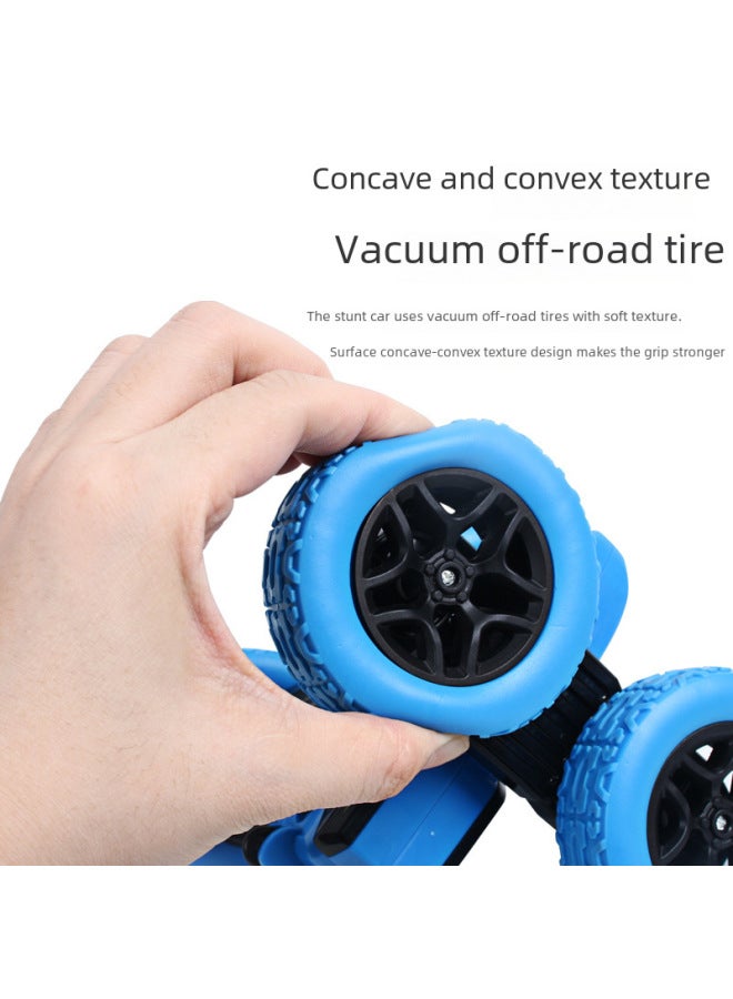 Children's Remote Control Toys Double-sided Flip Dump Truck Rechargeable Off-road Stunt Car Arm Swing Action-Color:Green Stunt Car-Proportion:1 Battery 【25 Minutes】】 - Image 4