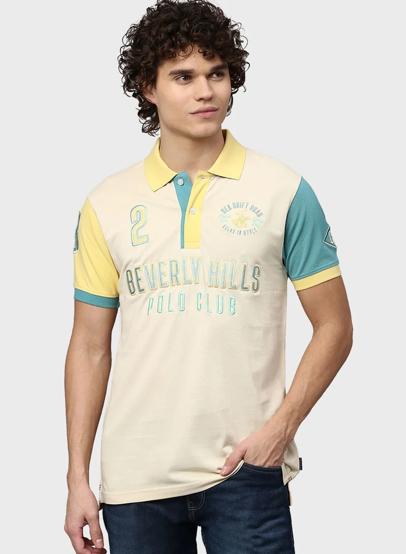 bhpoloclub Text Print Polo