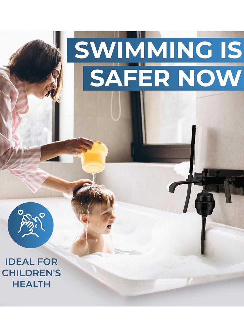 TAYRAN - 20 Stage Shower Filter with Vitamin C E for Hard Water - High Output Filter to Remove Chlorine and Fluoride - 1 Cartridges Included -Consistent Flow Showerhead Filter - Image 1
