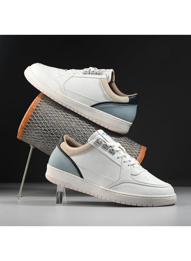 Cruiser Men's Augustus White-Grey Sneakers_8 UK (2505-1) - Image 2