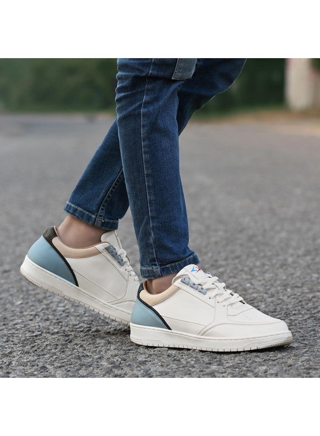 Cruiser Men's Augustus White-Grey Sneakers_8 UK (2505-1) - Image 3