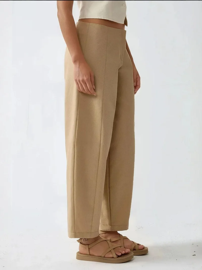 زوبعة بنطلون بخصر مرتفع بتصميم بالون