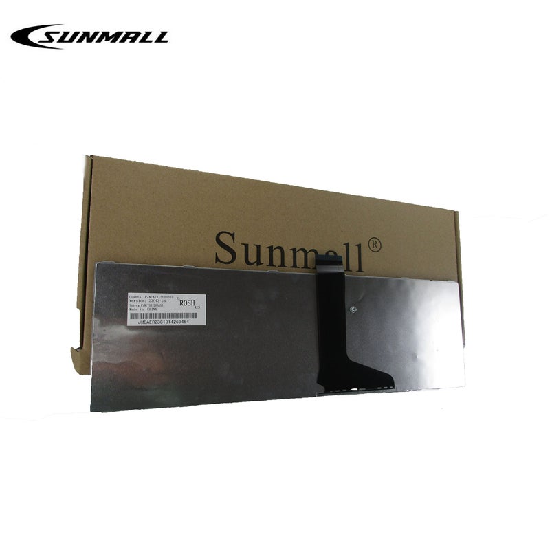 SUNMALL بديل لوحة مفاتيح SUNMALL متوافق مع توشيبا ساتلايت C850 C855 C855D L850 L855 L855D L875D P850 P875 P855 أسود تخطيط الولايات المتحدة - Image 2