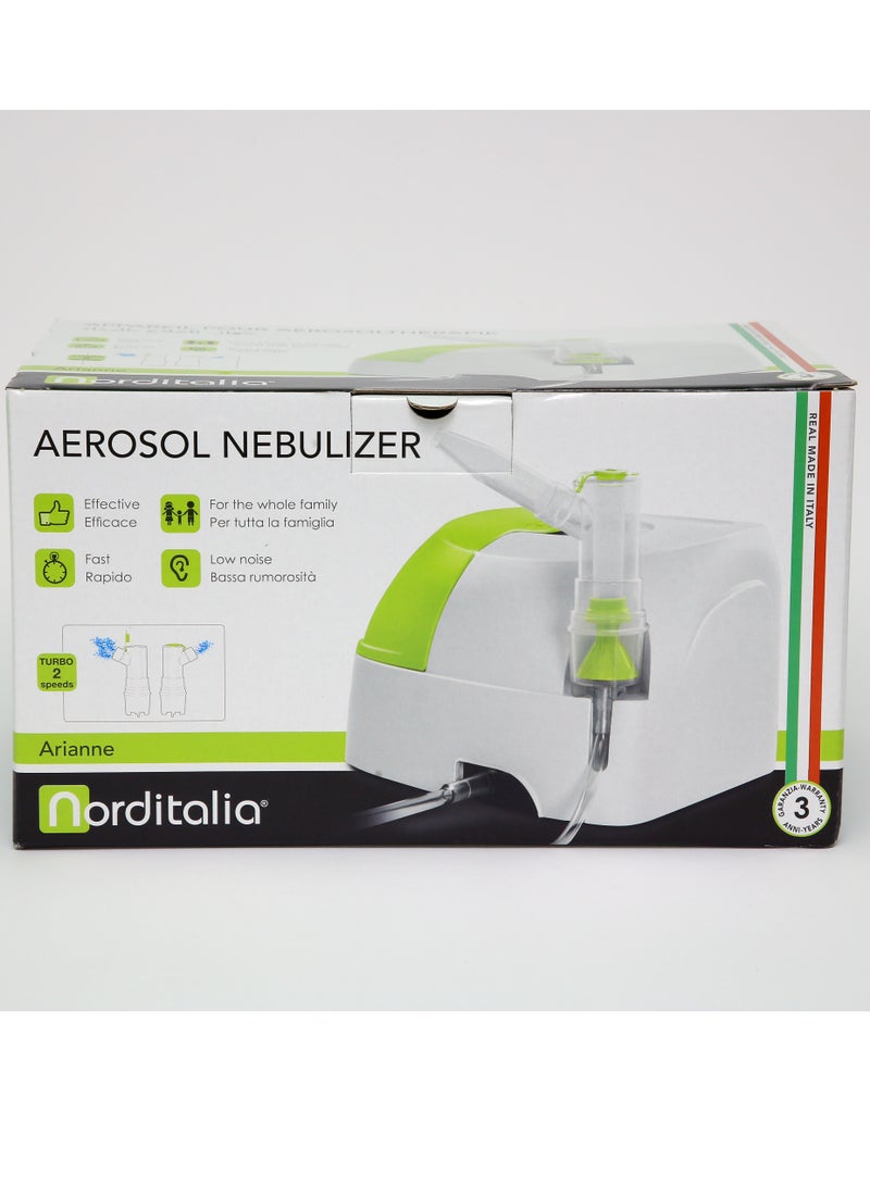 NORDITALIA Arianne Nebulizer with accessories includes for coughs and cold.