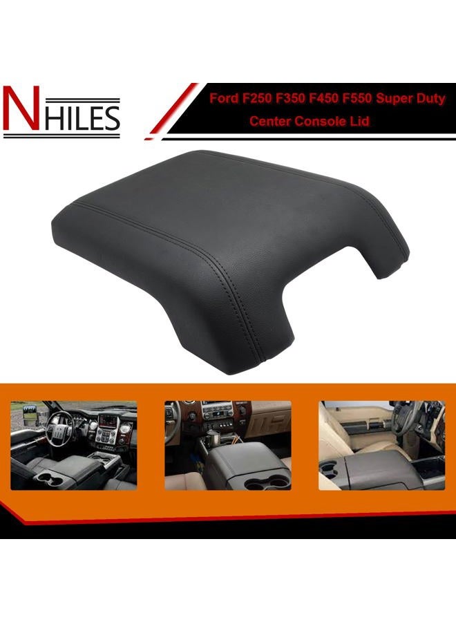 NHILES Black Center Console Lid Kit Replacement Compatible with Ford F-250 Super Duty F-350 Super Duty F-450 Super Duty F-550 Super Duty 2011 2012 2013 2014 2015 2016 Replaces# BC3Z2806024AA - Image 3