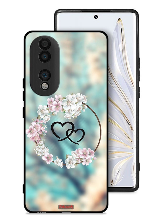 Tolwak Honor 70 Protective Case Cover Hearts In Ring Art - Image 1
