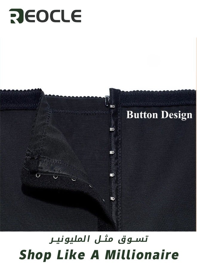 REOCLE Women's Body Shaper Shapewear Breasted Corset Workout Leggings High Waist Shapewear Faja Shorts Thigh Slimmer Corset Waist Trainer Pants - Image 3