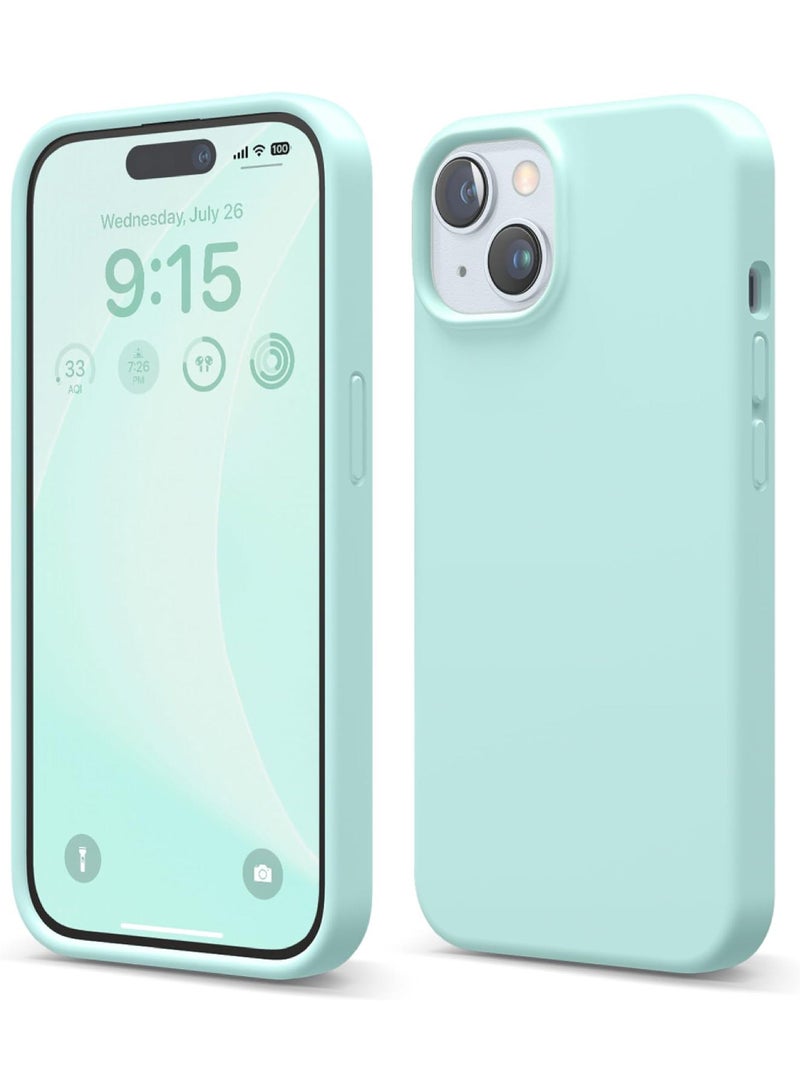 Rock Pow Compatible with iPhone 15 Case Liquid Silicone Case Full Body Protective Cover Shockproof Slim Phone Case Anti-Scratch Soft Microfiber Lining 6.1 inch - Image 1