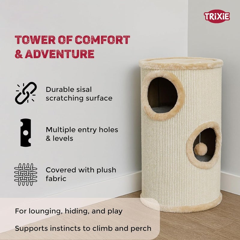 Trixie Pet Products 3-Story Samuel Cat Tower - Image 3