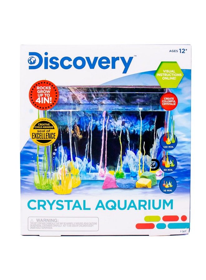 Discovery حوض أسماك كريستال للأطفال، يتضمن صخور سحرية متنامية، حوض أسماك وملصق إضافي، مجموعة زراعة كريستال يدوية الصنع، مجموعة علوم الصخور، هدية جذعية رائعة، مجموعة علوم للبنات والأولاد من سن 12 عامًا فما فوق - Image 1