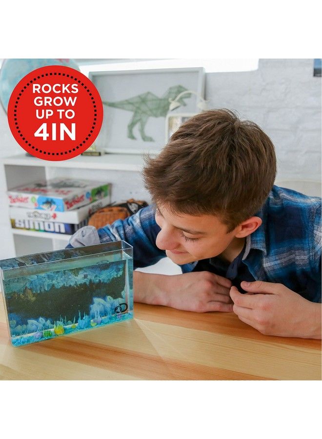 Discovery حوض أسماك كريستال للأطفال، يتضمن صخور سحرية متنامية، حوض أسماك وملصق إضافي، مجموعة زراعة كريستال يدوية الصنع، مجموعة علوم الصخور، هدية جذعية رائعة، مجموعة علوم للبنات والأولاد من سن 12 عامًا فما فوق - Image 4