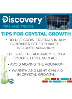 Discovery حوض أسماك كريستال للأطفال، يتضمن صخور سحرية متنامية، حوض أسماك وملصق إضافي، مجموعة زراعة كريستال يدوية الصنع، مجموعة علوم الصخور، هدية جذعية رائعة، مجموعة علوم للبنات والأولاد من سن 12 عامًا فما فوق  - Image 5