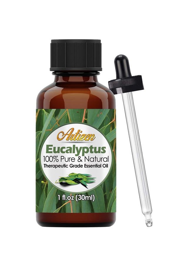 Artizen - 30ml Eucalyptus Essential Oil (100% Pure & Natural - Undiluted) - 1 Fluid Ounce - Therapeutic Grade Eucalyptus Essential Oils - Essential Eucalyptus Oil for Sauna, Aromatherapy & More - Image 1