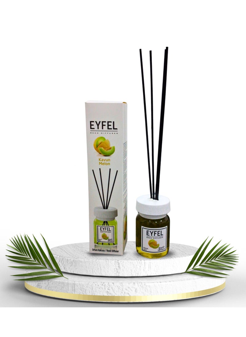 EYFEL EYFEL Reed Diffuser 120ml – Melon Fragrance | Long-Lasting Room Freshener  - Image 2
