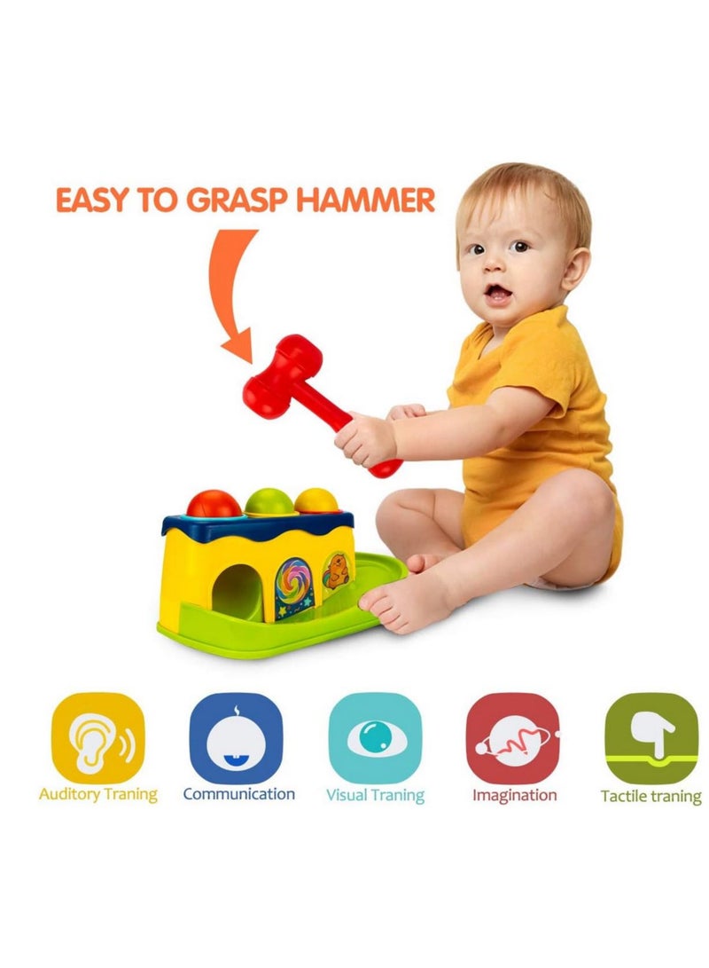 HUANGER Hammer and Ball Drop Games for Boys and Girls – Ball-Hitting Toys for Toddlers - Image 4