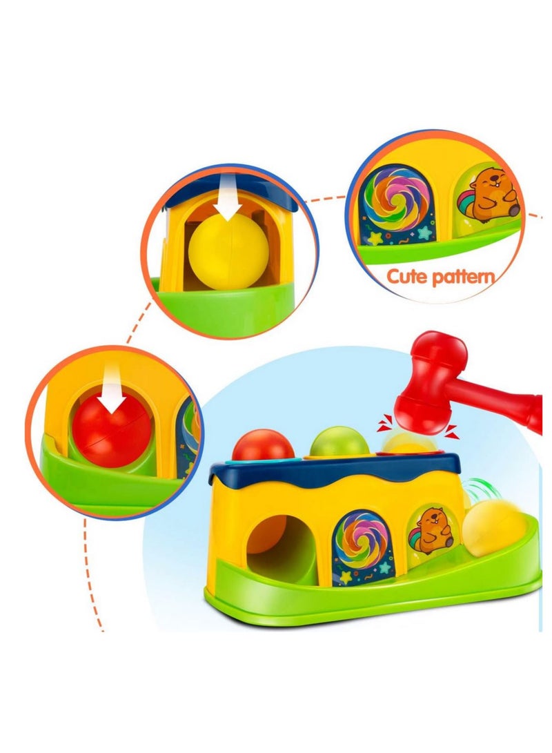 HUANGER Hammer and Ball Drop Games for Boys and Girls – Ball-Hitting Toys for Toddlers - Image 5