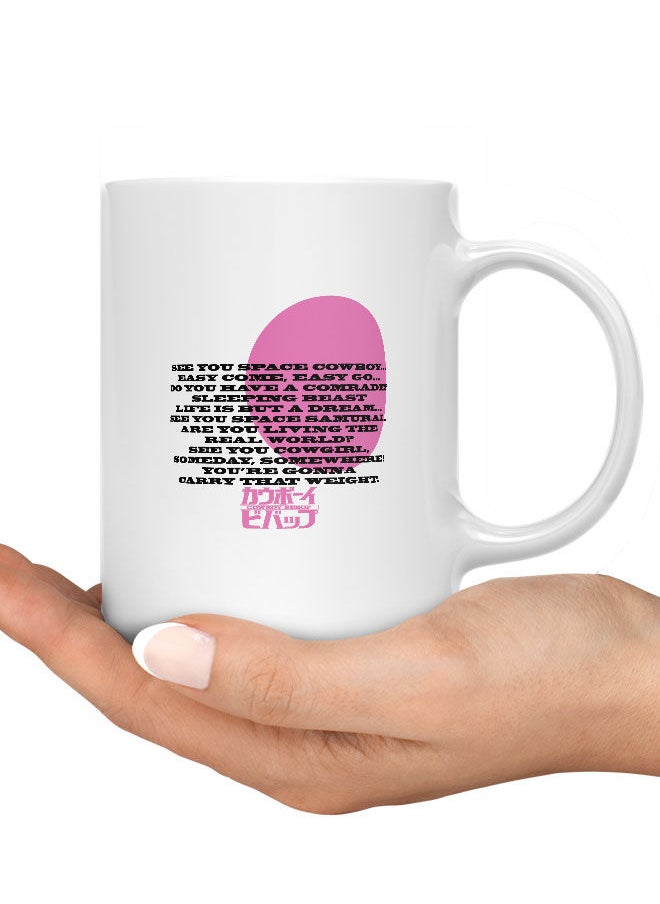 LIT - Cowboy Bebop Mug See you in Space Mug for Coffee Song Lyrics Gift Mug Spike Spiegel Cowboy Bebop-Manga Fan Gift - Image 1
