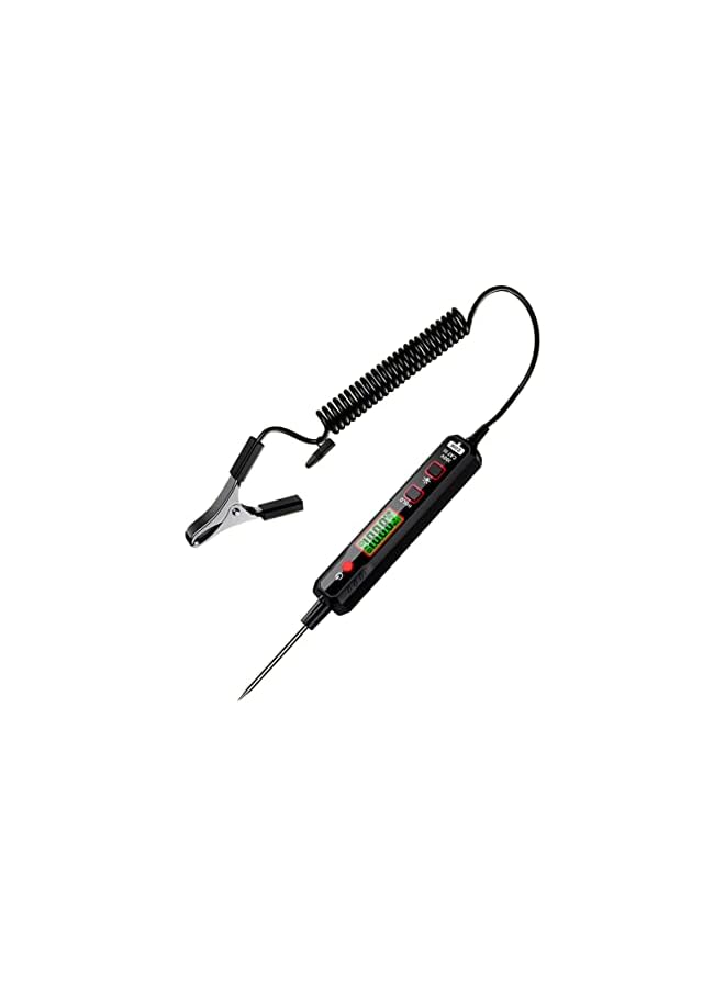 PROMASS promass Car Voltage Detector 100V DC Voltage Tester Automotive Electric Circuit Tester Car Truck Low Voltage & Light Tester with Flashlight, Backlight, LCD Display, 190mm Extended Spring Wire  - Image 2