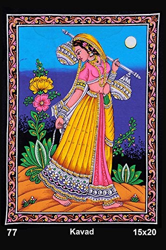 Shivam Home Dcor Indian Traditional Wall Hanging Heritage Cloth Tapestry