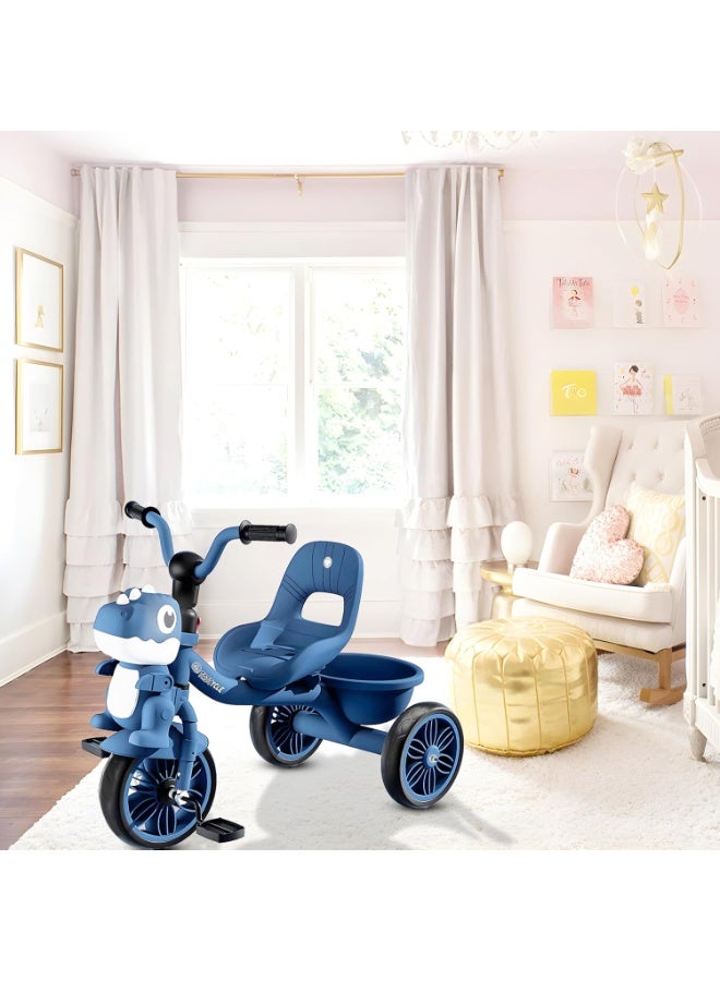 DubaiGallery Baby Tricycle for Kids, Smart Plug n Play Kids Cycle with Music, Light, High backrest & Rear Storage Baskets | Kids Tricycle | Baby Cycle for Kids 2 to 5 Years Boy Girl - Image 2