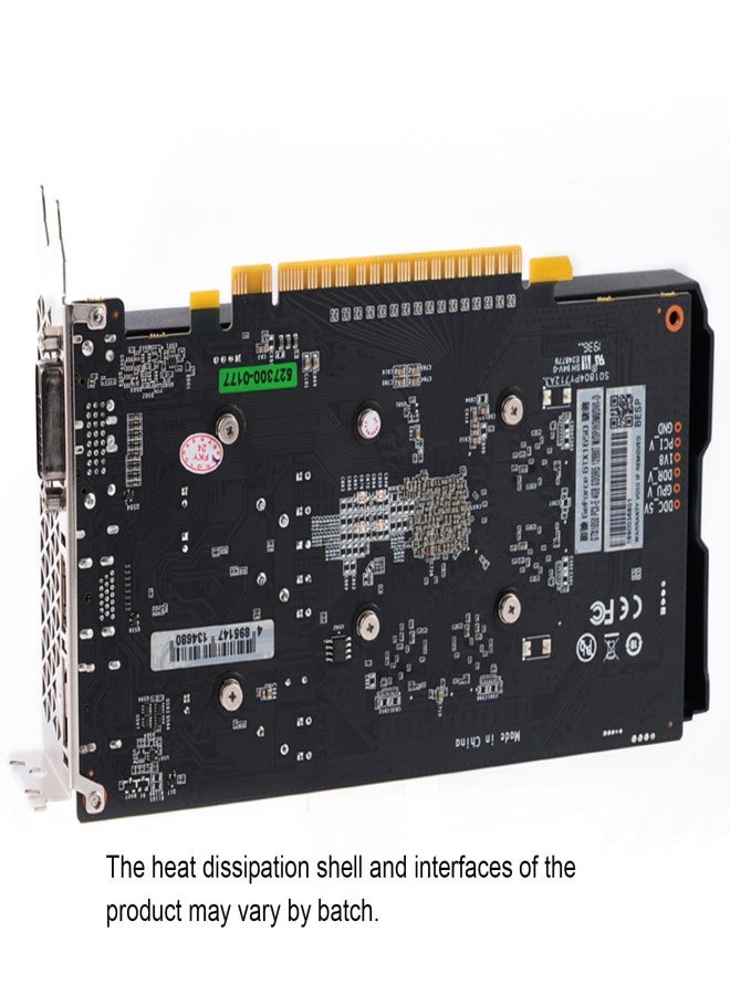 بطاقة الرسوميات GTX 1650 بسعة 4GB 128Bit GDDR5 مع مروحة تبريد مزدوجة للكمبيوتر للألعاب وتحرير الفيديو متعدد المنافذ - Image 4