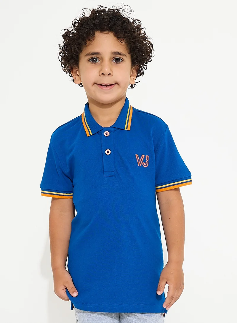 victor and jane Boys Polo T-Shirts (2-8 Years): Royal Blue colour, (100% Cotton)