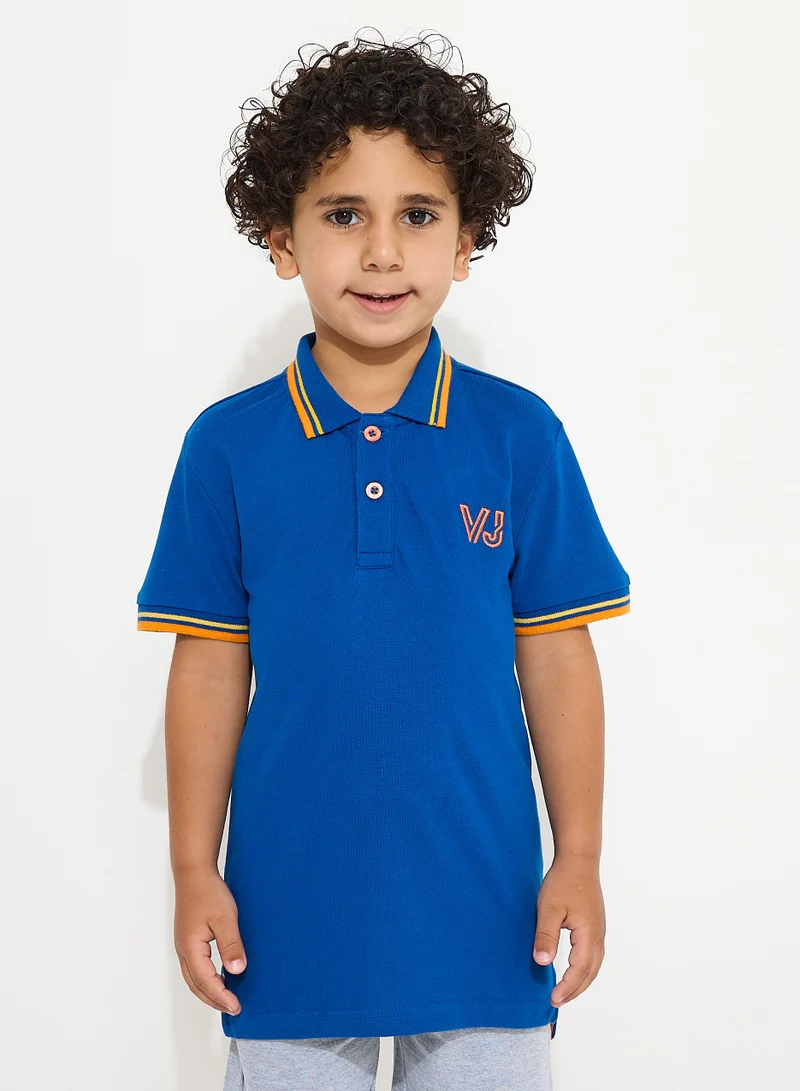 victor and jane Boys Polo T-Shirts (2-8 Years): Royal Blue colour, (100% Cotton)
