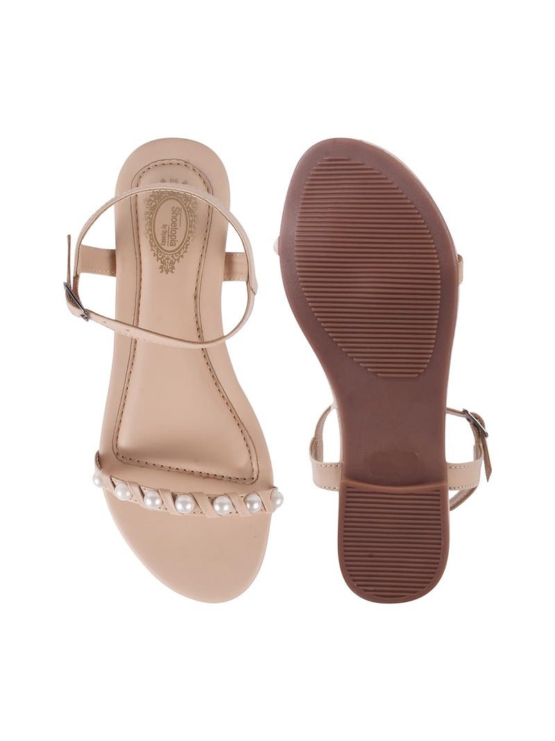Shoetopia صنادل شوتوبيا الأنيقة للنساء والفتيات | قاعدة قدم مبطنة | ملابس غير رسمية، عرقية، يومية، مسائية ومناسبات | مريحة - Image 4