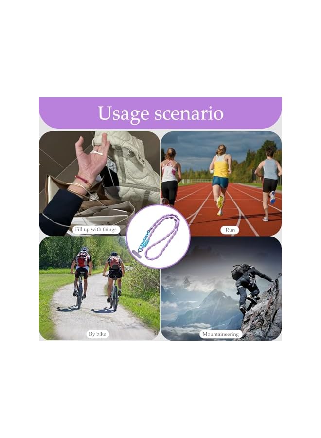 Green Tiger Cordino per Cellulare, Treccia Intrecciata Cordino Cellulare, per Vacanze, Attività All'Aperto, Viaggi - Image 3