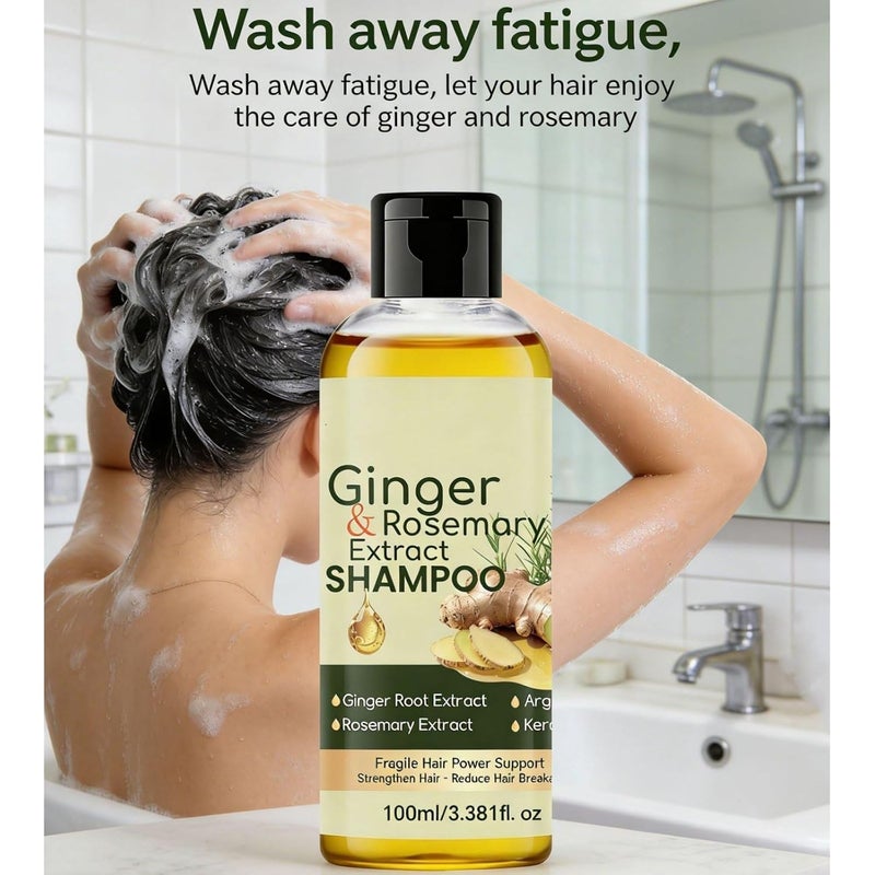 Stain resistant Ginger & Rosemary Extract Shampoo, Travel Size Deep Cleansing Oil Control , Strengthens Hair with Ginger Root, Keratin & Argan Oil, Moisturize & Boost Shine, Create Smooth Hair for Women 3.38oz Easy store & transit build Stain resistant New residential zone delivery Market demand focused build Varied size selections Local trackable shipment Light & sturdy Easy daily handling design Low wear optimized design Multi-use upgraded craftsmanship Cross product compatible Coast & inland available Temp resistant Stable local goods source Widely used design Universal design Working day delivery service Spec upgraded improved quality Small apartment fit Nationwide delivery Balanced weight Foldable Budget friendly premium quality Condition adaptive build - Image 3