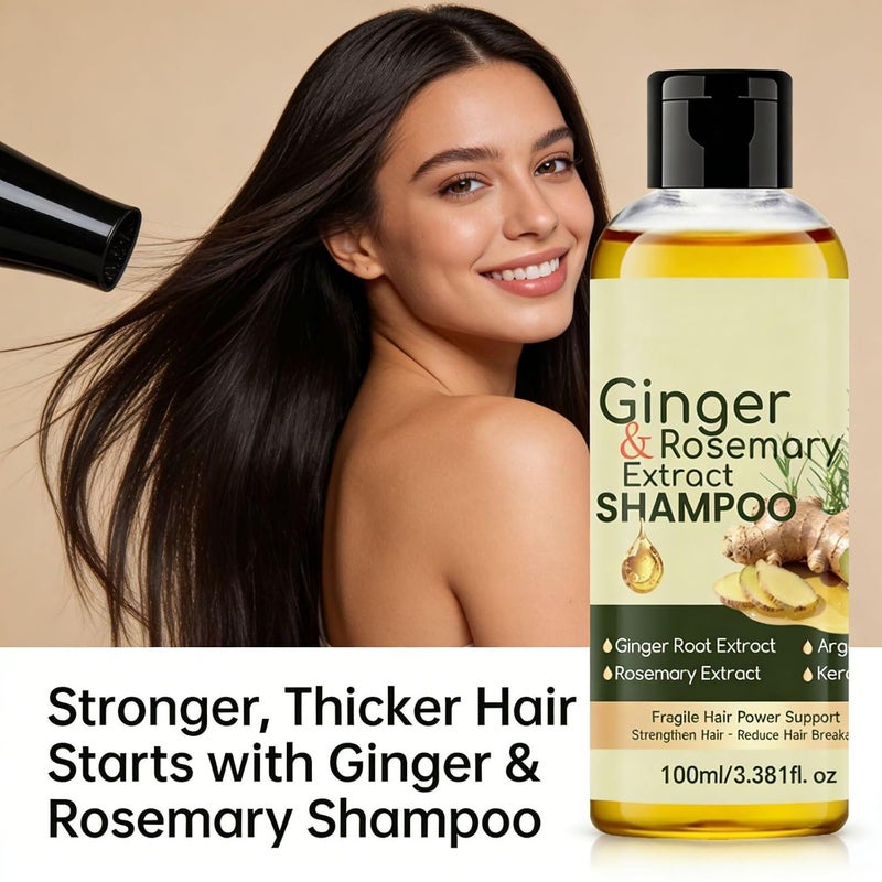Stain resistant Ginger & Rosemary Extract Shampoo, Travel Size Deep Cleansing Oil Control , Strengthens Hair with Ginger Root, Keratin & Argan Oil, Moisturize & Boost Shine, Create Smooth Hair for Women 3.38oz Easy store & transit build Stain resistant New residential zone delivery Market demand focused build Varied size selections Local trackable shipment Light & sturdy Easy daily handling design Low wear optimized design Multi-use upgraded craftsmanship Cross product compatible Coast & inland available Temp resistant Stable local goods source Widely used design Universal design Working day delivery service Spec upgraded improved quality Small apartment fit Nationwide delivery Balanced weight Foldable Budget friendly premium quality Condition adaptive build - Image 2