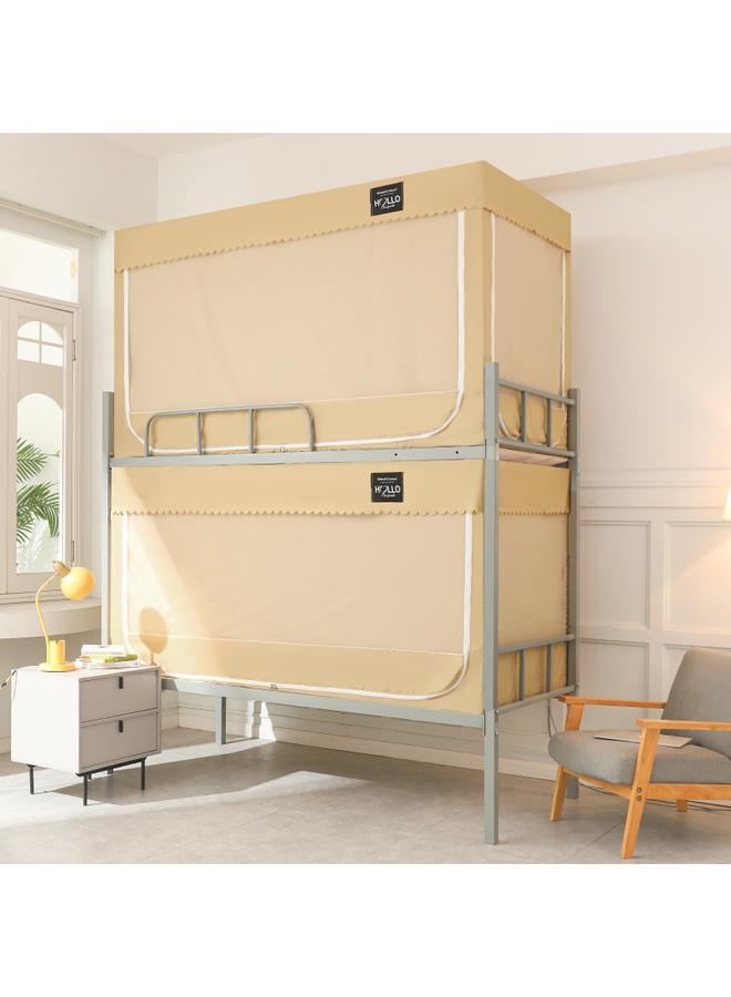 Bluejw New Students Upper And Lower Bunk Dormitory Bed Mosquito Net Single Bed Partition Curtain Dustproof Top Shading Bedroom 0.9 Bed Wholesale - Image 1