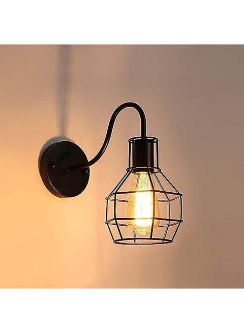 Lokella Wall Lamp - Without Lamp - Wall Lamp - Black - Metal - Size : 30×26×25