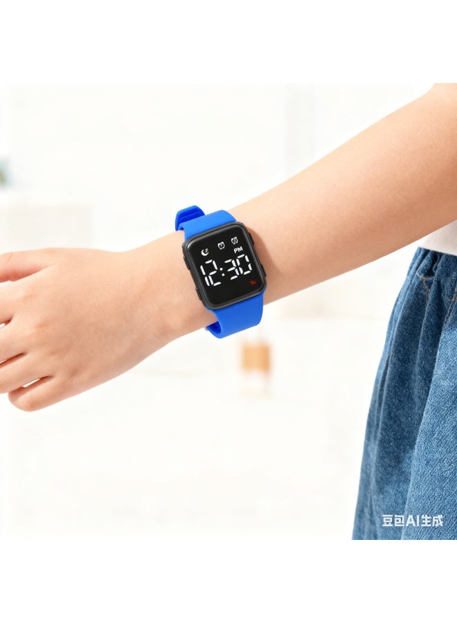 Kids Watches for Girls Boys, Digital Sport Watch with Step Counter Pedometer Vibration Alarm Clock, No App Waterproof Kids Watch Boys Girls Teens Students Ages 5-16, Blue - Image 4