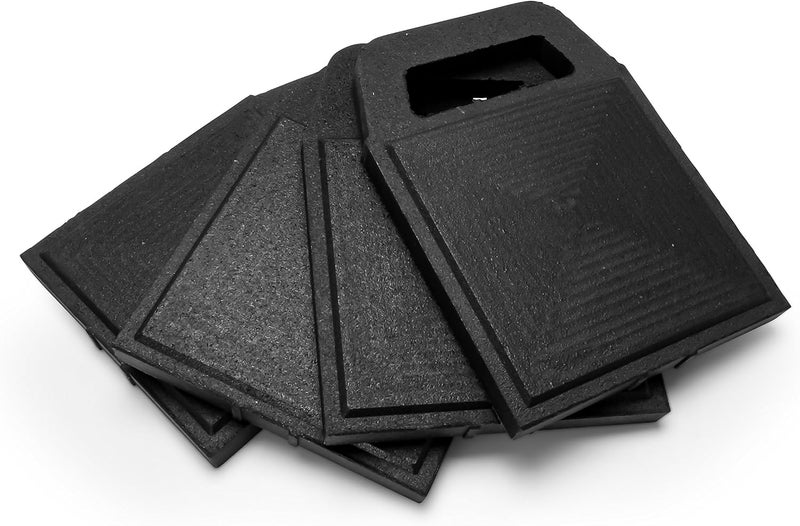 Camco Stabilizer Jack Flex Pads - Helps Prevent Jacks and Stabilizer from Sinking into The Ground |Can Be Used on Uneven Surfaces| UV Resistant & Weatherproof - 4 Pack (44591) - Image 1