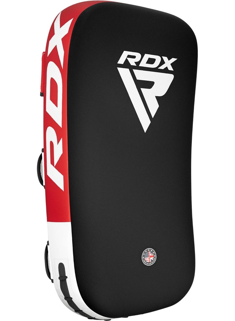RDX Muay Thai Pad for Training - Curved Kickboxing Strike Shield for MMA, Karate, Taekwondo, and More |Red/Black (APR-T1R) - Image 1