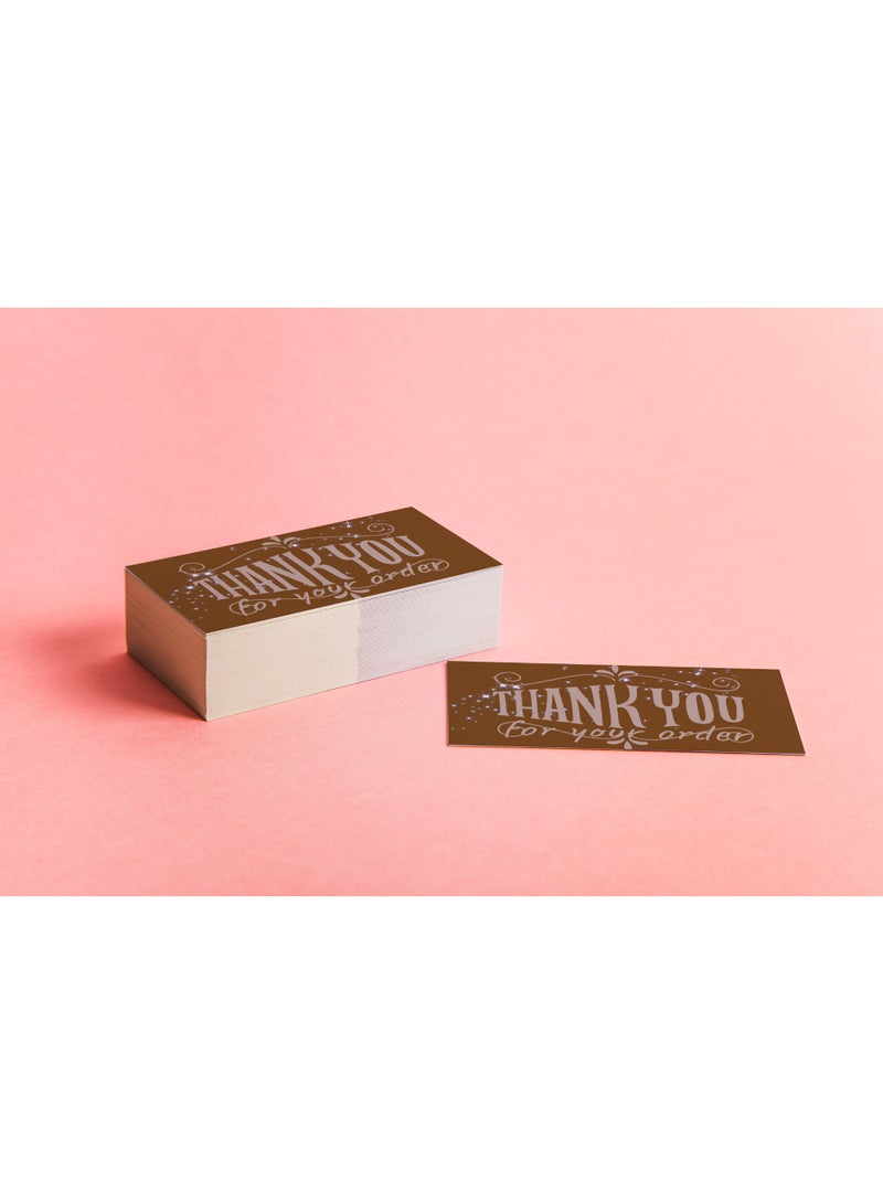Luxury Thank You Cards Set – 100 Premium Cards – 5×9 cm – High-Quality Finish - Image 4