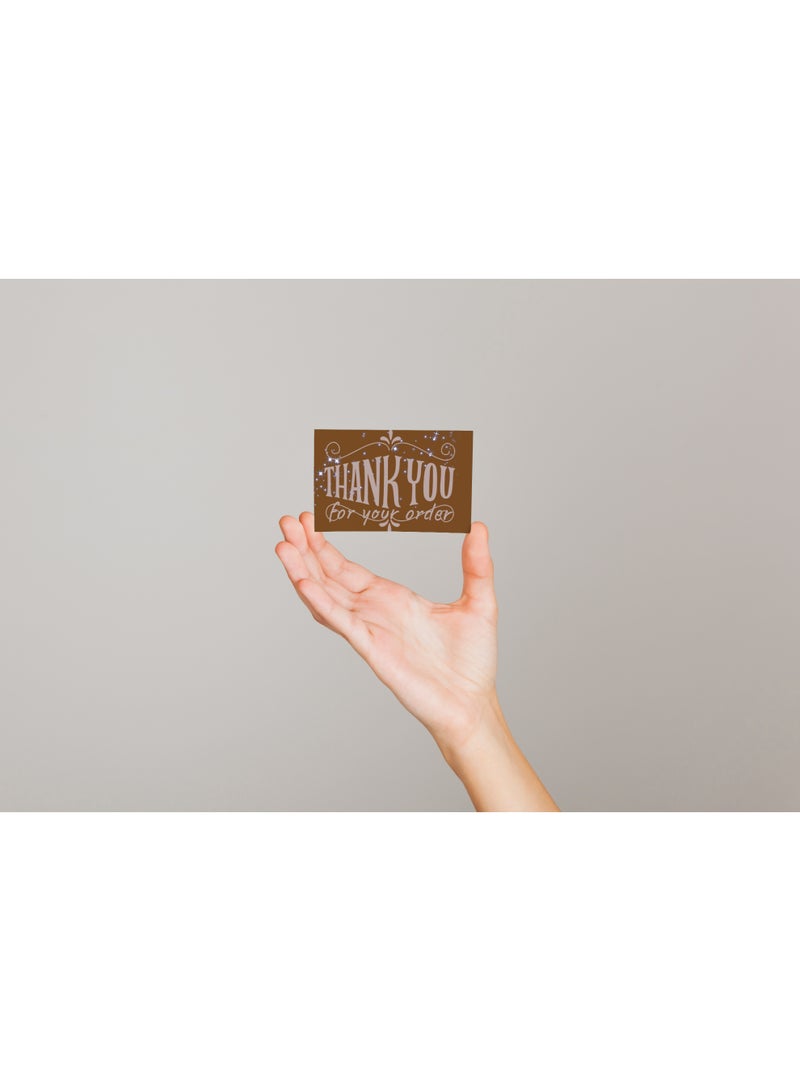 Luxury Thank You Cards Set – 100 Premium Cards – 5×9 cm – High-Quality Finish - Image 2