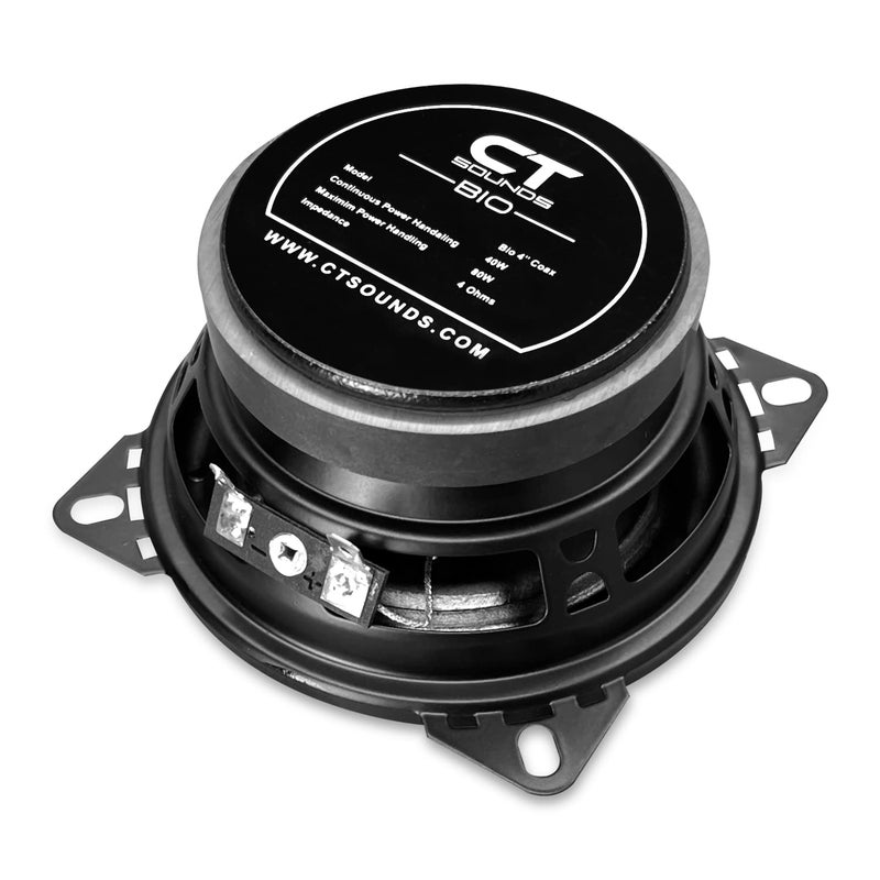 CT Sounds BIO-4-COX 4 Inch Coaxial Car Speakers, 160 Watts Max, Pair - Image 4