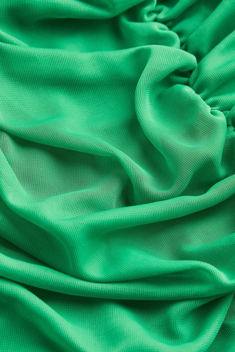 H&M Gathered mesh dress