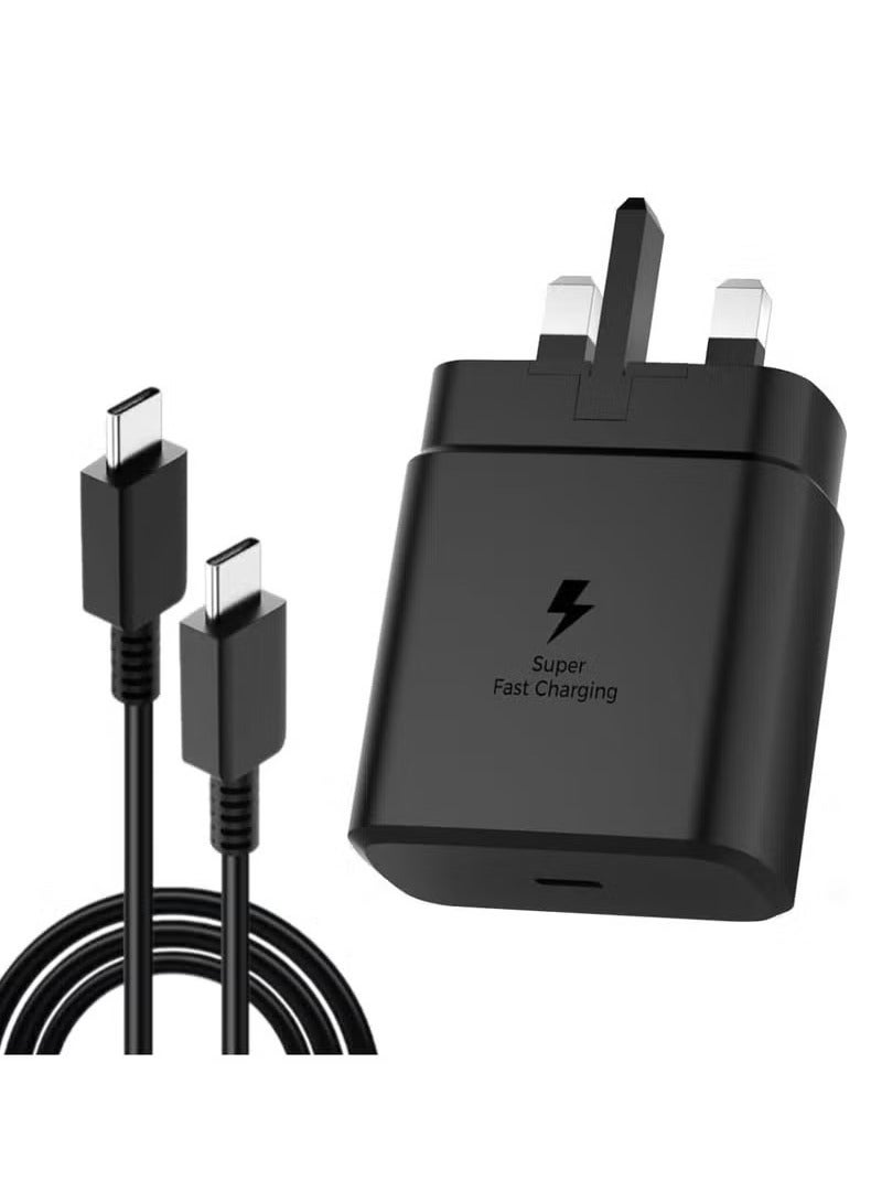 TIGER 45W USB-C Super Fast Charging PD Charger – Compatible with Samsung Galaxy S24, S23, S22, S21, S20 Ultra, S24+, S23+, S22+, S21+, A53, A15, A55, A54 – Type-C Power Adapter for Quick Charging, Efficient Power Delivery for Smartphones and Tablets - Image 1
