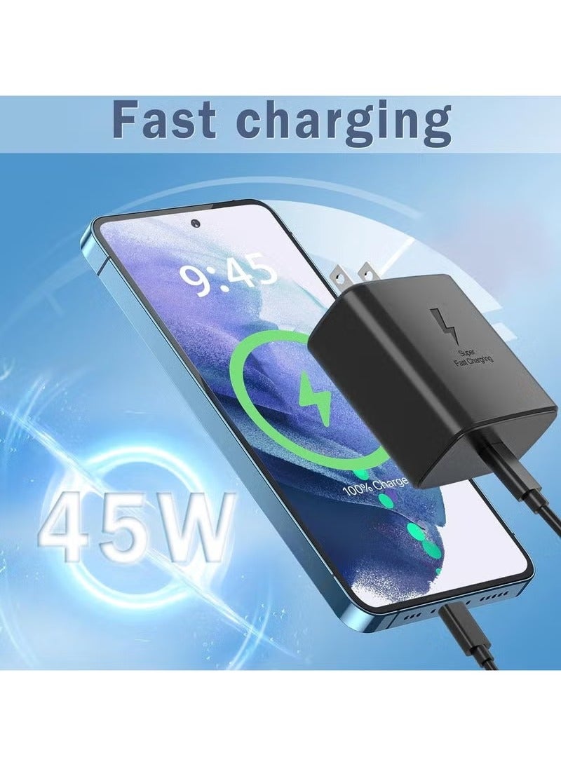 TIGER 45W USB-C Super Fast Charging PD Charger – Compatible with Samsung Galaxy S24, S23, S22, S21, S20 Ultra, S24+, S23+, S22+, S21+, A53, A15, A55, A54 – Type-C Power Adapter for Quick Charging, Efficient Power Delivery for Smartphones and Tablets - Image 5