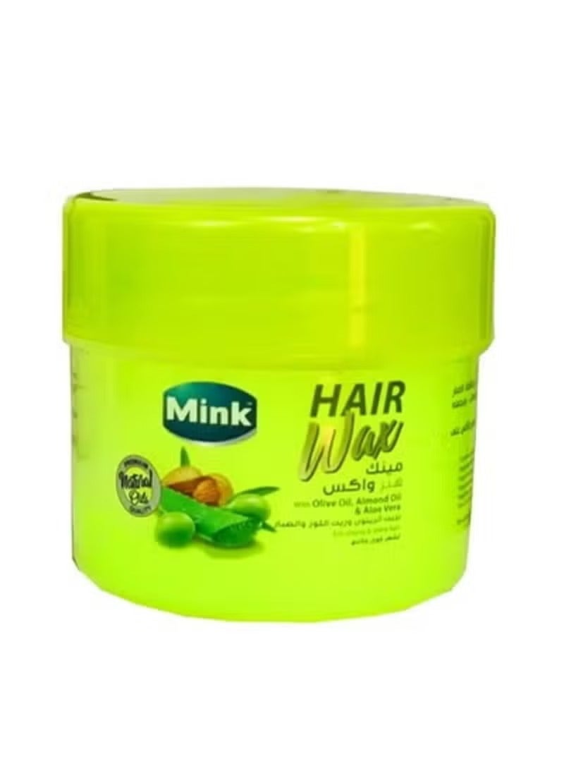 Mink Hair Wax with Olive and Almond - Hair Styling and Nourishing Cream - For Dry and Brittle Hair