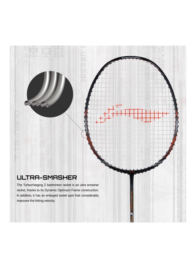 Li-Ning Turbo Charging Z Combat Carbon Fibre UnStrung Badminton Racket with Free Full Cover (Black/Copper) - Image 3