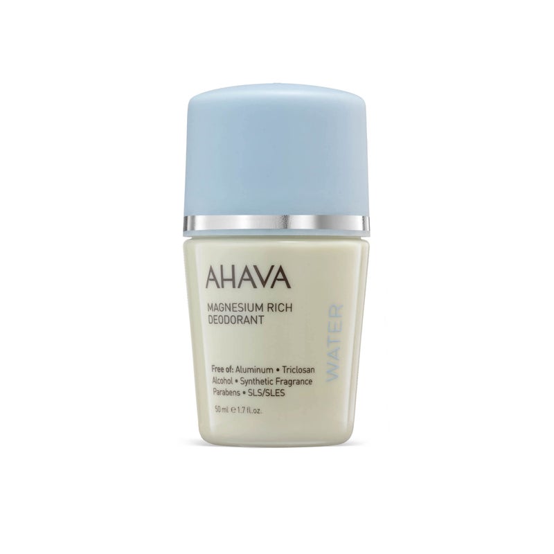 AHAVA Dead Sea Water Magnesium Rich Deodorant Reduces Sweat Odors Maintains Underarms Dry Suitable for Sensitive Skin Enriched with Exclusive Osmoter Bergamot Fruit Olive Plant 17 FlOz