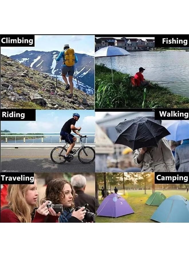 7 PCS Transparent Raincoat for Adults,Unisex Disposable PVC Rain Ponchos Portable Compressed Pocket Raincoat Individually Wrapped Long Rain Poncho with Hood for Women Men Travel Outdoor-Multi - Image 2
