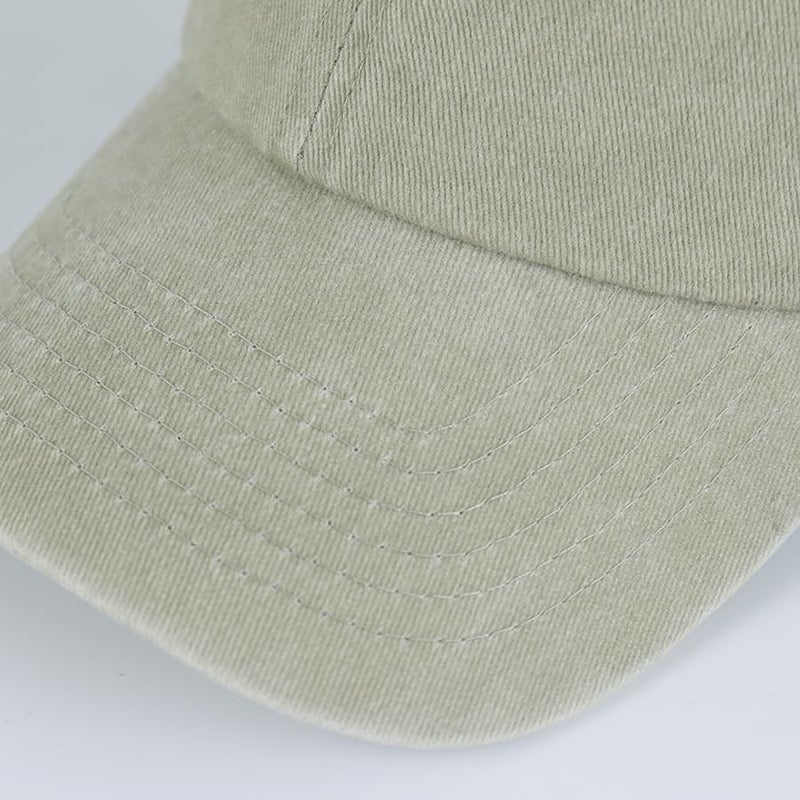 LANGZHEN Unisex Baseball Cap 100% Cotton Fits Men Women Washed Denim Adjustable Dad Hat(Khaki) - Image 5