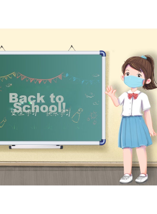 Aucs45*60cm Green Board Small Blackboard For Home Use, Chalk Writing Board, School Kindergarten Classroom Student Classroom Small Whiteboard, Advertising Board, Notice Board, Bulletin Board - Image 4