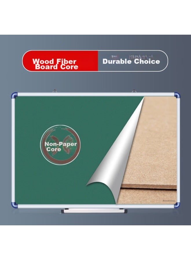 Aucs45*60cm Green Board Small Blackboard For Home Use, Chalk Writing Board, School Kindergarten Classroom Student Classroom Small Whiteboard, Advertising Board, Notice Board, Bulletin Board - Image 1